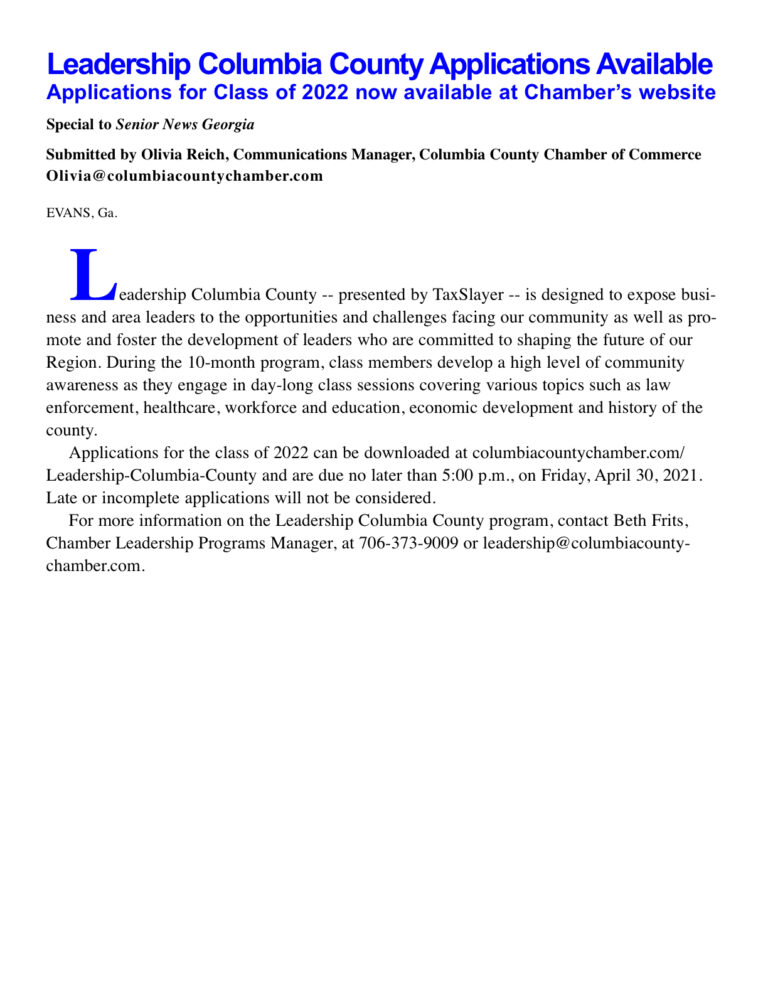 LeadershipColumbiaCountyApplications