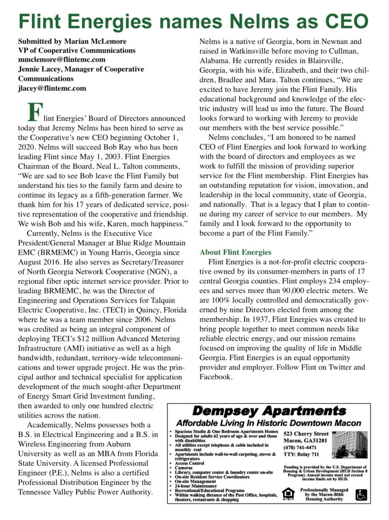 FlintHiresNelmsasCEOjuly20