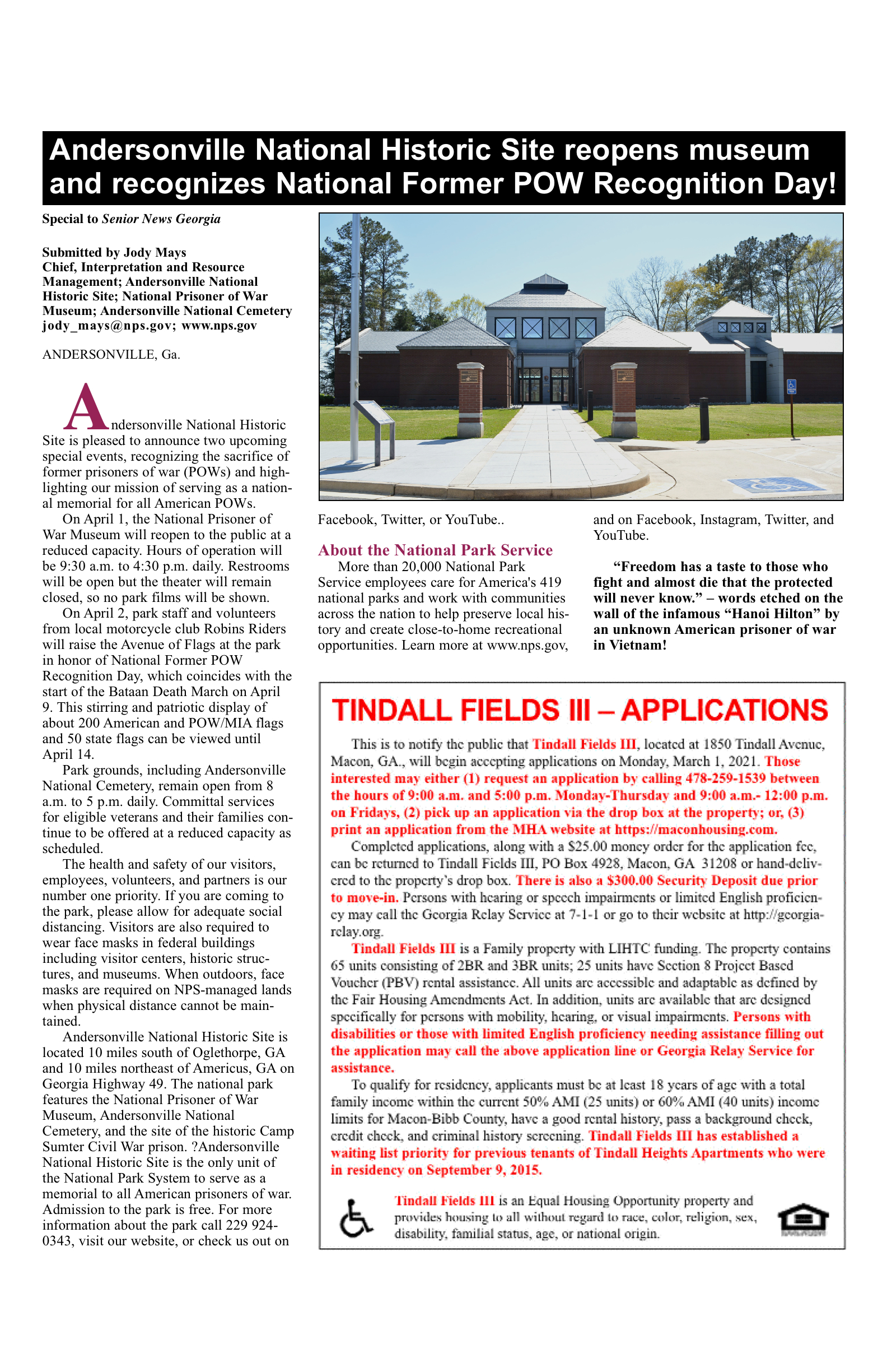 AndersonvilleOpensMuseumapril21