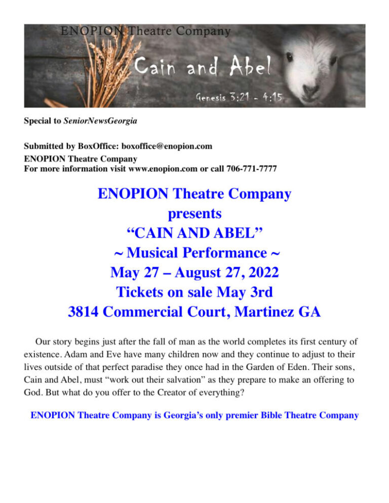 Theater poster for "Cain and Abel.