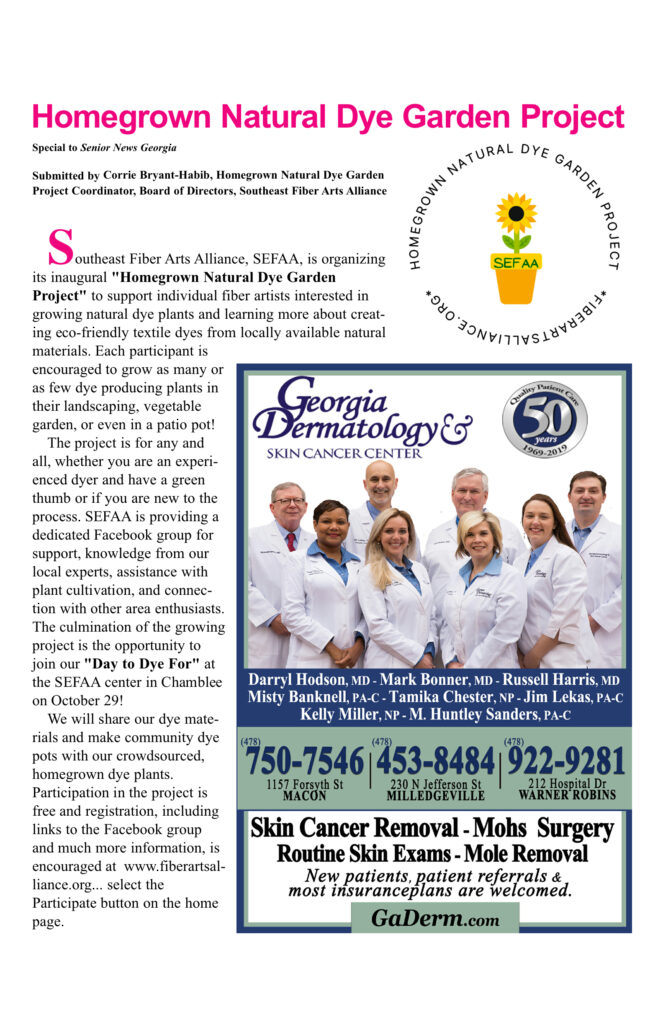 Homegrown Natural Dye Garden Project article page.