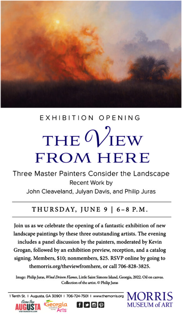 Exhibition poster for "The View From Here".