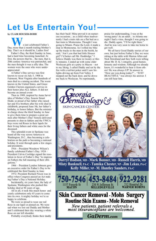 Magazine page with article and advertisement.