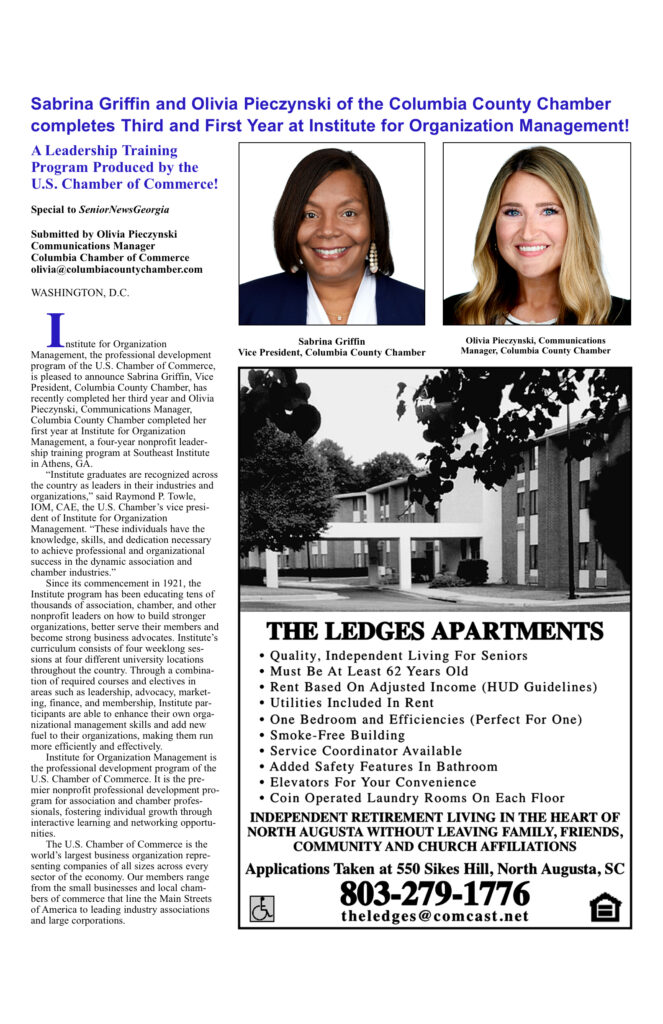 Two women featured in a professional newsletter.