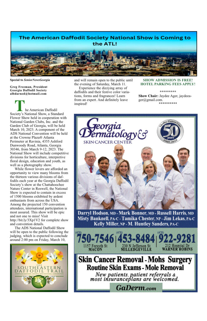 American Daffodil Society National Show announcement.