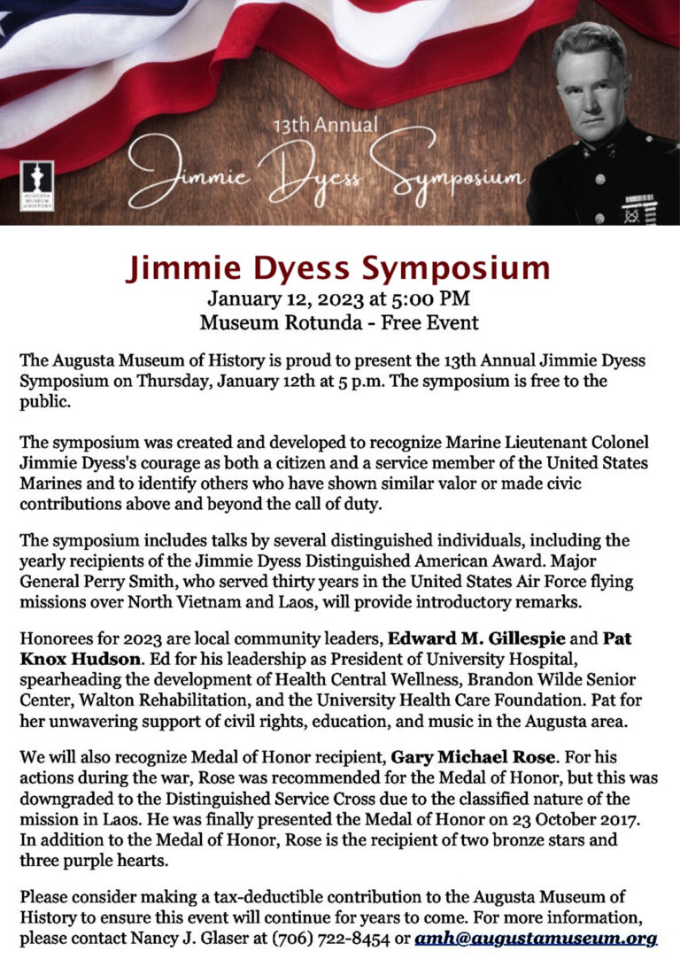 JimmieDyessSymposiumSetForJan12_1