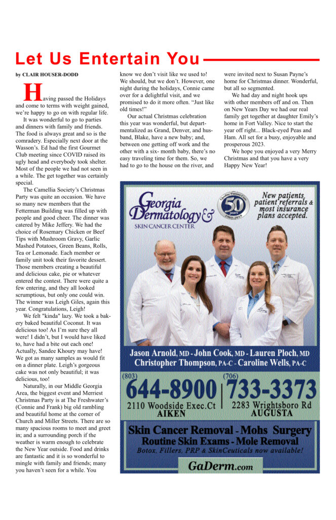 Magazine page with article and advertisement.