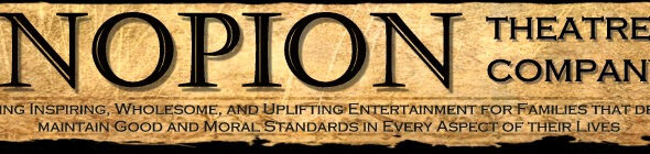 Enopion Theatre Company logo with text.