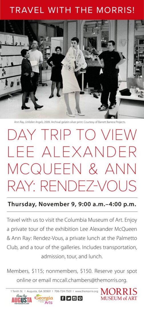 Museum day trip announcement with McQueen exhibit.