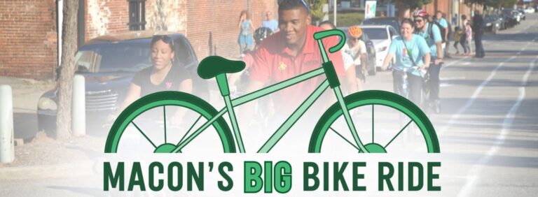 Cyclists participating in Macon's Big Bike Ride.
